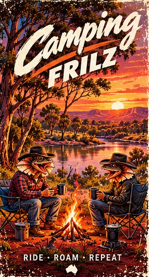 Camping Frilz print