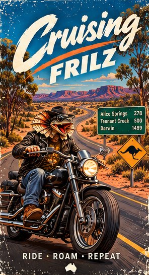 Cruising Frilz print