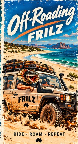 Off-Roading Frilz print